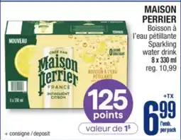 Jean Coutu MAISON PERRIER Sparkling water drink offer