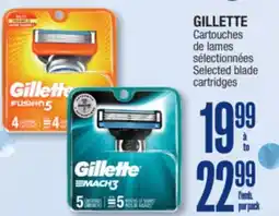 Jean Coutu GILLETTE Selected blade cartridges offer