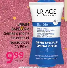 Uniprix URIAGE BARIÉDERM Crèmes à mains isolantes et réparatrices offer
