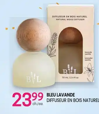 Uniprix BLEU LAVANDE DIFFUSEUR EN BOIS NATUREL offer