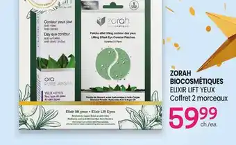 Uniprix ZORAH BIOCOSMÉTIQUES ELIXIR LIFT YEUX Coffret 2 morceaux offer