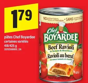 Maxi PÂTES CHEF BOYARDEE, 418/425 g offer
