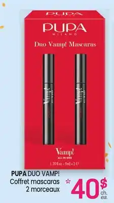 Uniprix PUPA DUO VAMP! Coffret mascaras 2 morceaux offer