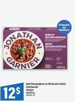 Maxi BŒUF BOURGUIGNON OU RÔTI DE PORC BRAISÉ CHEF GARNIER, 420/670 G offer