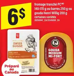 Maxi FROMAGE TRANCHÉ PC 140-170 G OU BARRES 250 G OU GOUDA HENRI WILLIG 200 G offer
