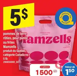Maxi POMMES DE TERRE RÔTIES, POUR PURÉE OU FRITES MAMZELLS, 5 LB offer