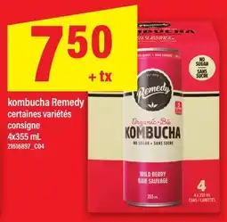 Maxi KOMBUCHA REMEDY, 4x355 mL offer