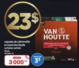 Maxi CAPSULES DE CAFÉ TORRÉFIÉ ET MOULU VAN HOUTTE, 30 UN offer