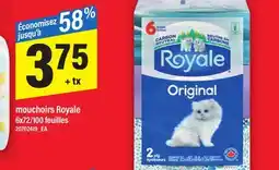 Maxi MOUCHOIRS ROYALE, 6x72/100 feuilles offer