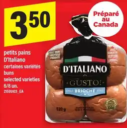 Maxi PETITS PAINS D'ITALIANO | BUNS, 6/8 un offer