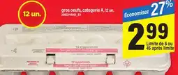 Maxi GROS OEUFS, 12 UN offer