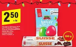 Maxi CHOCOLAT AU LAIT SUISSE PC 100 G OU FRIANDISES GÉLIFIÉES | JUICEE DARE, 225 g offer