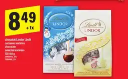 Maxi CHOCOLAT LINDOR LINDT | CHOCOLATE, 120-150 g offer