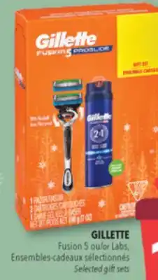 Familiprix GILLETTE, Fusion 5 Selected gift sets offer