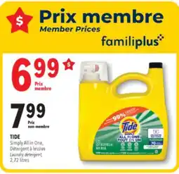 Familiprix TIDE, Simply All in One, Laundry detergent, 2,72 litres offer