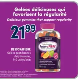 Familiprix RESTORAFIBRE, Daily Gummies, 140 units offer