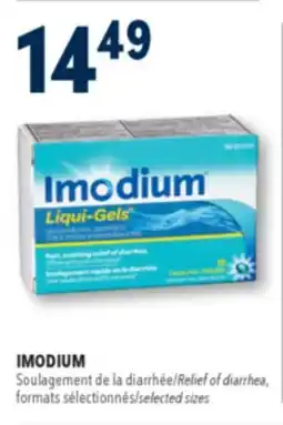 Familiprix IMODIUM, Relief of diarrhea, selected sizes offer