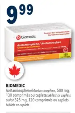 Familiprix Biomedic extra strength acetaminophen caplets for adults 250un offer