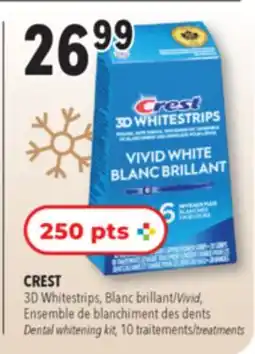 Familiprix CREST, 3D Whitestrips, Vivid, Dental whitening kit, 10 treatments offer