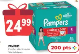 Familiprix PAMPERS, Selected diapers offer