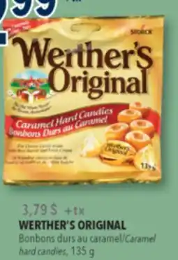 Familiprix WERTHER'S ORIGINAL, Caramel hard candies, 135 g offer