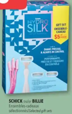 Familiprix SCHICK, Selected gift sets offer