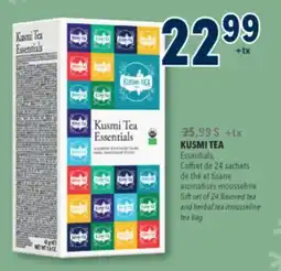 Familiprix KUSMI TEA, Essentials, Gift set of 24 flavored tea and herbal tea mousseline tea bag offer