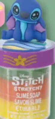 Familiprix HELLO KITTY, STITCH or HOT WHEELS, Stretchy slime soap, 100 g offer