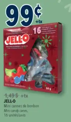 Familiprix JELL-O, Mini Mini candy canes, 16 units offer