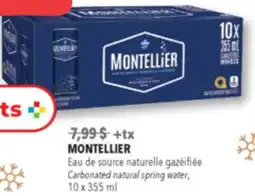 Familiprix MONTELLIER Carbonated natural spring water, 10 x 355 ml offer