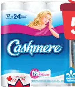 Familiprix CASHMERE, Bathroom tissue, 12 double rolls, Ultra Luxe, 8 triple rolls offer