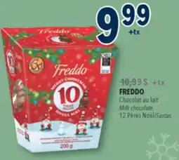 Familiprix FREDDO, Milk chocolate, 12 Santas offer