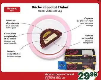 Marché Bonichoix PÂTISSERIE JESSICA CHOCOLATE DUBAÏ LOG offer