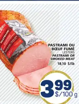 Marché Bonichoix LESTERS PASTRAMI OR SMOKED MEAT offer