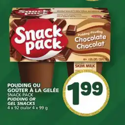 Marché Bonichoix SNACK PACK PUDDING OR GEL SNACKS offer