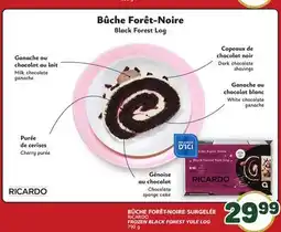 Marché Bonichoix RICARDO FROZEN BLACK FOREST YULE LOG offer