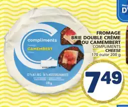 Marché Bonichoix COMPLIMENTS CHEESE offer