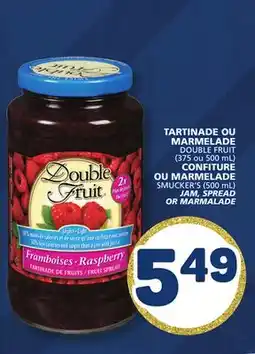 Marché Bonichoix DOUBLE FRUIT JAM, SPREAD OR SMUCKER'S MARMALADE offer