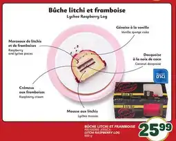 Marché Bonichoix PÂTISSERIE JESSICA LITCHI RASPBERRY LOG offer
