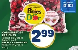Marché Bonichoix FRESH CRANBERRIES offer
