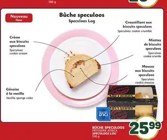 Marché Bonichoix PÂTISSERIE JESSICA SPECULOOS LOG offer