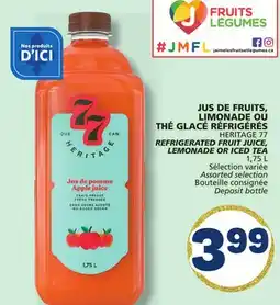 Marché Bonichoix HERITAGE 77 REFRIGERATED FRUIT JUICE, LEMONADE OR ICED TEA offer