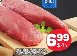 Marché Bonichoix FRESH PORK TENDERLOINS offer