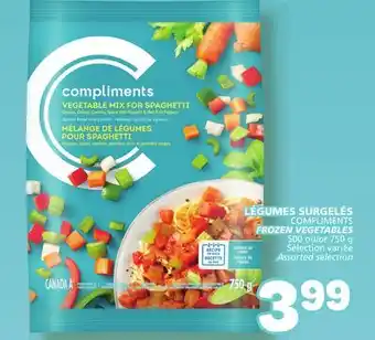 Marché Bonichoix COMPLIMENTS FROZEN VEGETABLES offer