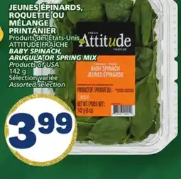 Marché Bonichoix ATTITUDE FRAÎCHE BABY SPINACH, ARUGULA OR SPRING MIX offer