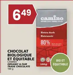 Rachelle-Bery Grocery CAMINO ORGANIC & FAIR TRADE CHOCOLATE offer