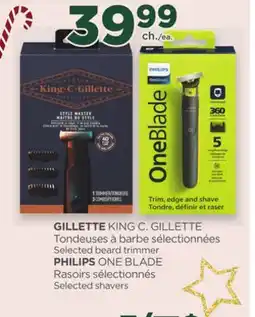 Proxim GILLETTE KING C. GILLETTE, PHILIPS ONE BLADE offer