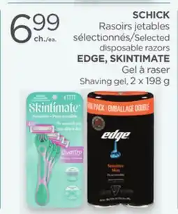 Proxim SCHICK, EDGE, SKINTIMATE offer
