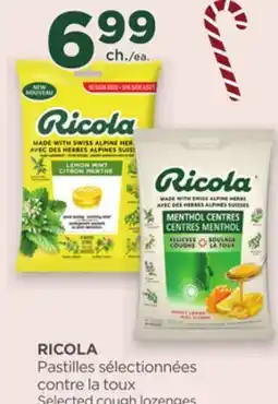 Proxim RICOLA Selected cough lozenges offer