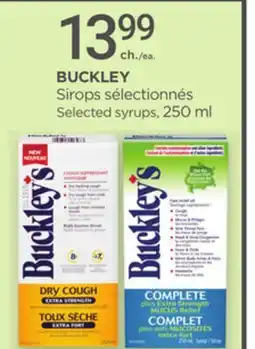 Proxim BUCKLEY Selected syrups offer